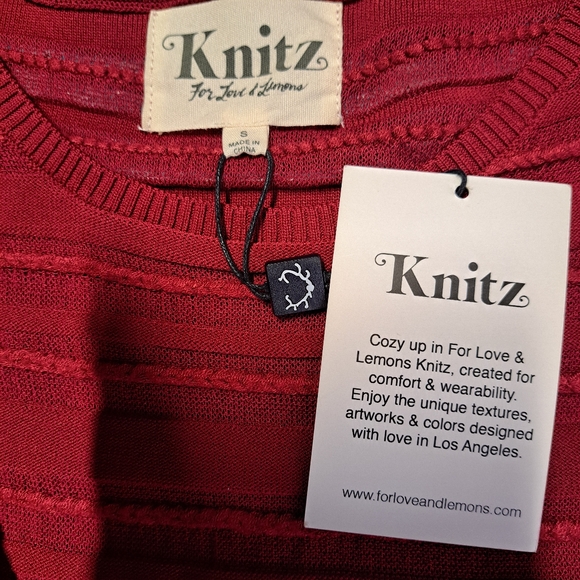 For Love & lemons knitz Rivington raspberry dress‎ - Picture 5 of 11